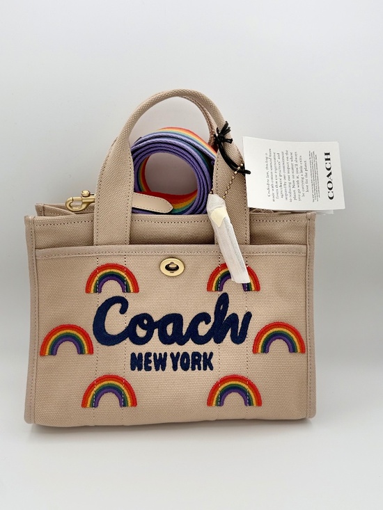 Coach Handbags - Coach Rainbow Cargo Tote Bag 26